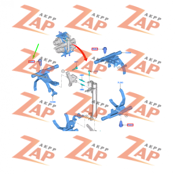 ПЛУНЖЕР ВИЛКИ ПЕРЕКЛЮЧЕНИЯ ПЕРЕДАЧ