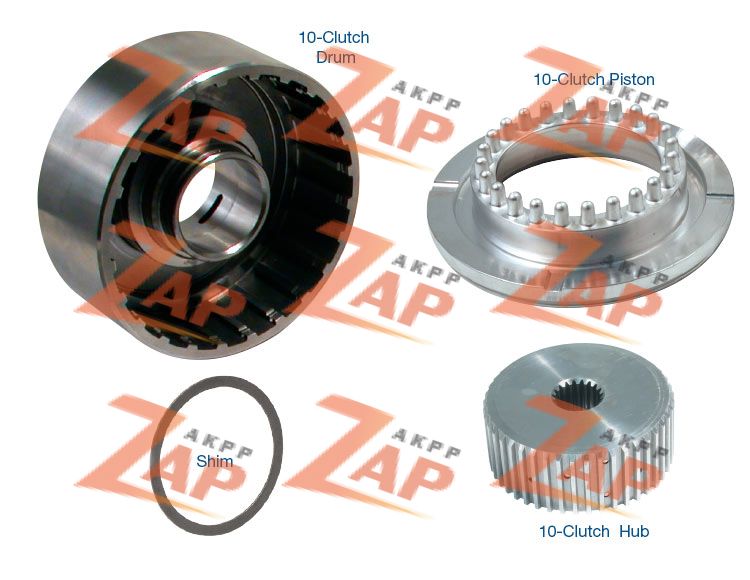 10-CLUTCH DRUM, HUB  PISTON KIT