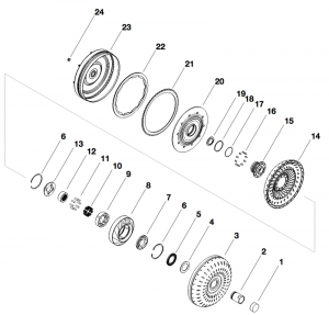 Torque Converter 5R110W, 8-Stud with Multi-Plate Clutch Kit