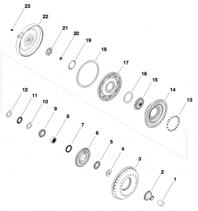 Torque Converter ZF5HP19 (Single Friction)