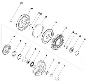 Torque Converter CD4E, 9-1/4 (3.0L  2.3L)