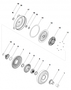 Torque Converter 10 Racekit GM 6L80, 300mm