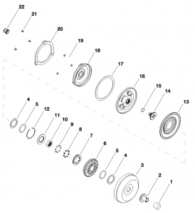 Torque Converter 10 Racekit GM 4L60-E, 300mm LU (Mounting Ring)