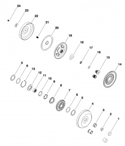 Torque Converter 245mm LU (3T40, 3L30, 200C, 4T60-E, 4L60  E:S-10 only)