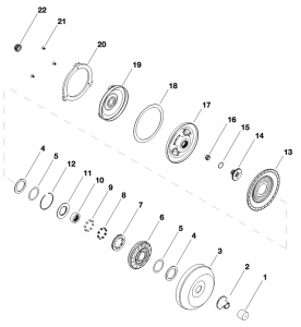 Torque Converter 10 Racekit GM 4L60  E, 298mm LU (Mounting Ring)