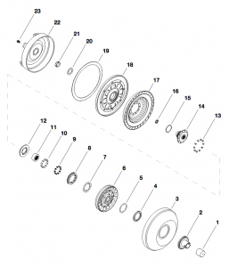 Torque Converter BorgWarner 310mm LU (A618, 47RH/RE, 48RE)