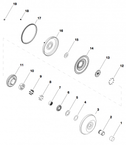 Torque Converter C4, 10-1/4 (with ring gear)