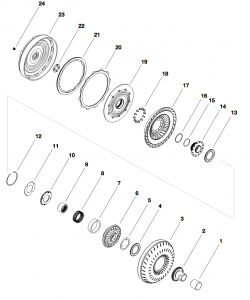 Torque Converter 1000/2000/2400, 2006-Later w/ Multi-Plate Clutch Kit