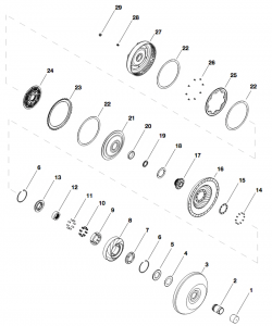 Torque Converter 5R110W, 6-Stud